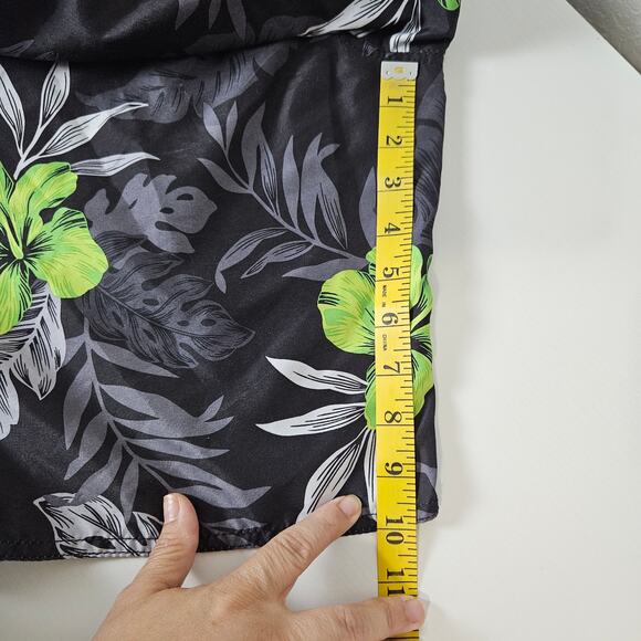 Mens American Eagle Outfitters Floral Board Shorts Swim Trunk Black Green Blue S - Picture 11 of 11